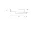 Wandboard >HAYATO< in Alpenfichte Dekor / Schwarz - 154x35,4x21,9cm (BxHxT)