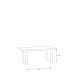 Couchtisch >HAYATO< in Alpenfichte Dekor / Schwarz - 110x45x60cm (BxHxT)