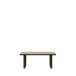 Couchtisch >HAYATO< in Alpenfichte Dekor / Schwarz - 110x45x60cm (BxHxT)