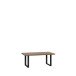 Couchtisch >HAYATO< in Alpenfichte Dekor / Schwarz - 110x45x60cm (BxHxT)