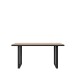 Esstisch >HAYATO< in Alpenfichte Dekor / Schwarz - 160x74,7x90cm (BxHxT)