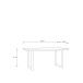 Esstisch >HAYATO< in Alpenfichte Dekor / Schwarz - 160x74,7x90cm (BxHxT)