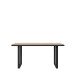 Esstisch >HAYATO< in Alpenfichte Dekor / Schwarz - 160x74,7x90cm (BxHxT)