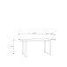 Esstisch >HAYATO< in Alpenfichte Dekor / Schwarz - 160x74,7x90cm (BxHxT)