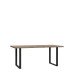 Esstisch >HAYATO< in Alpenfichte Dekor / Schwarz - 160x74,7x90cm (BxHxT)