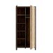 Kleiderschrank >HAYATO< 2 Türen, 1 Stange, Alpenfichte Dekor / Schwarz - 89,5x194x58cm (BxHxT)