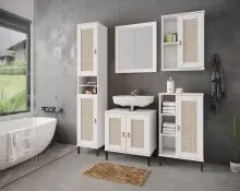 Badezimmer-Set >WZ-0800< (5-teilig) Fichte massiv...
