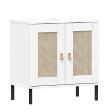 Badezimmer-Set >WZ-0800< (5-teilig) Fichte massiv weiss - 155x190x40 (BxHxT)