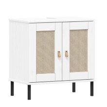 Badezimmer-Set >WZ-0800< (5-teilig) Fichte massiv weiss - 155x190x40 (BxHxT)