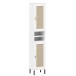 Badezimmer-Set >WZ-0800< (5-teilig) Fichte massiv weiss - 155x190x40 (BxHxT)