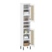 Badezimmer-Set >WZ-0800< (5-teilig) Fichte massiv weiss - 155x190x40 (BxHxT)