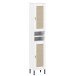Badezimmer-Set >WZ-0800< (5-teilig) Fichte massiv weiss - 155x190x40 (BxHxT)