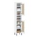 Badezimmer-Set >WZ-0800< (5-teilig) Fichte massiv weiss - 155x190x40 (BxHxT)