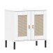 Badezimmer-Set >WZ-0800< (5-teilig) Fichte massiv weiss - 155x190x40 (BxHxT)