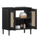 Badezimmer-Set >WZ-0800< (5-teilig) Fichte massiv schwarz - 155x190x40 (BxHxT)