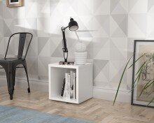 Regalwürfel >MAURO< in Weiss -...