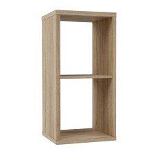 Raumteilerregal >MAURO< in Sonoma Eiche Dekor - 39,5x72,8x32,9cm (BxHxT)