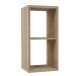Raumteilerregal >MAURO< in Sonoma Eiche Dekor - 39,5x72,8x32,9cm (BxHxT)
