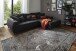 Polsterecke >Aldous< 8 Kissen, Waffelsteppung, beschichtet, anthrazit - 300x108x123 (BxHxT)
