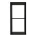 Raumteilerregal >MAURO< 2 Fächer, in Schwarz - 39,5x72,8x32,9cm (BxHxT)
