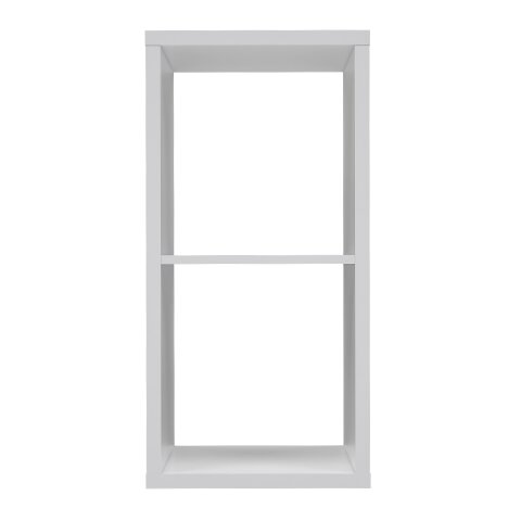 Raumteilerregal >MAURO< 2 Fächer, in Weiss - 39,5x72,8x32,9cm (BxHxT)
