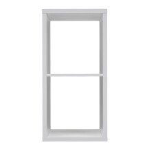 Raumteilerregal >MAURO< 2 Fächer, in Weiss -...