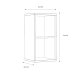 Raumteilerregal >MAURO< 2 Fächer, in Weiss - 39,5x72,8x32,9cm (BxHxT)