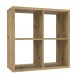 Raumteilerregal >MAURO< 4 Fächer, in Artisan Eiche Dekor - 72,7x72,8x32,9cm (BxHxT)