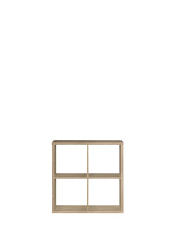 Raumteilerregal >MAURO< 4 Fächer, in Sonoma Eiche Dekor - 72,7x72,8x32,9cm (BxHxT)