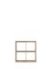 Raumteilerregal >MAURO< 4 Fächer, in Sonoma Eiche Dekor - 72,7x72,8x32,9cm (BxHxT)