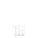 Raumteilerregal >MAURO< 4 Fächer, in Weiss - 72,7x72,8x32,9cm (BxHxT)