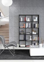 Raumteilerregal >MAURO< 15 Fächer, in Schwarz...