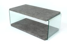 Couchtisch >2049-30< in Grau Steinoptik, MDF und...