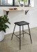 Barhocker >10/121-05< (4er Set) in Schwarz, Velours - 55x74x46cm (BxHxT)