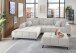 Polsterecke >Aldous< 8 Kissen, Waffelsteppung, beschichtet, creme - 300x108x123cm (BxHx