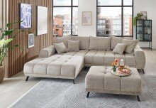 Polsterecke >Aldous< 8 Kissen, Waffelsteppung,...