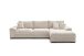 Polsterecke >Adriena< in Cord creme, 6 Kissen, Daune - 323x90x177cm (BxHxT)