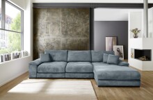 Wohnlandschaft >Adriena< 6 Kissen, Daune, weicher...