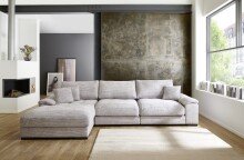 Wohnlandschaft >Adriena< 6 Kissen, Daune, weicher...