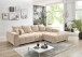 Wohnlandschaft >Amelie< 9 Kissen, Waffelsteppung, Fein-Webstoff creme - 300x86x215cm (BxHxT)