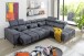 Wohnlandschaft >Iver< Sitz+Kopfteilverstellung, 5 Kissen, anthrazit - 295x100x232cm (BxHxT)