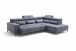 Wohnlandschaft >Iver< Sitz+Kopfteilverstellung, 5 Kissen, anthrazit - 295x100x232cm (BxHxT)