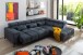 Wohnlandschaft >Iver< Sitz+Kopfteilverstellung, 5 Kissen, anthrazit - 295x100x232cm (BxHxT)