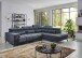 Wohnlandschaft >Iver< Sitz+Kopfteilverstellung, 5 Kissen, anthrazit - 295x100x232cm (BxHxT)