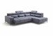 Wohnlandschaft >Iver< Sitz+Kopfteilverstellung, 5 Kissen, anthrazit - 295x100x232cm (BxHxT)