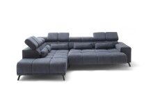 Wohnlandschaft >Iver< Sitz+Kopfteilverstellung, 5 Kissen, anthrazit - 295x100x232cm (BxHxT)