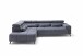 Wohnlandschaft >Iver< Sitz+Kopfteilverstellung, 5 Kissen, anthrazit - 295x100x232cm (BxHxT)