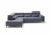 Wohnlandschaft >Iver< Sitz+Kopfteilverstellung, 5 Kissen, anthrazit - 295x100x232cm (BxHxT)