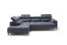 Wohnlandschaft >Iver< Sitz+Kopfteilverstellung, 5 Kissen, anthrazit - 295x100x232cm (BxHxT)