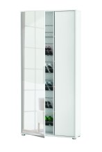 Schuhschrank >EBONY< weiß, 82,8x176,4x24 cm,...